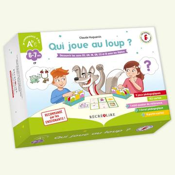 Connaissez-vous notre Qui joue au loup ? Ce coffret permet de s’entraîner à maîtriser les sons complexes en s’amusant ! 

💡Grâce aux saynètes sur le mini poster, l’enfant reconnaît les sons représentés et doit les retrouver soit sur les cartes mots, soit sur les cartes illustrations à travers différents jeux 

🔠 Idéal lorsque le lien entre les Alphas et les lettres est acquis, le coffret propose 5 jeux de difficulté progressive

🧐 Sons complexes abordés : « ou », « an », « in », « on », « eu », « oi »